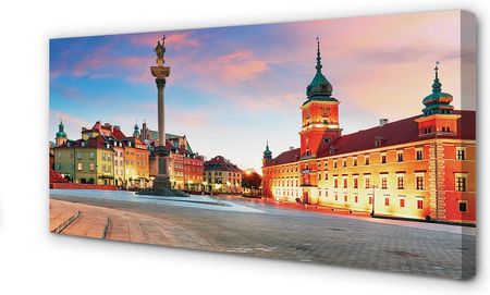 Tulup Obrazy Na Płótnie Warszawa Wschód Słońca Stare Miasto 125X50Cm