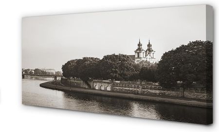 Tulup Obrazy Na Płótnie Kraków Rzeka Most 140X70Cm