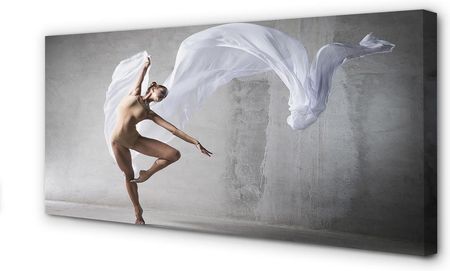 Tulup Obrazy Na Płótnie Kobieta Taniec Biały Materiał 125X50Cm
