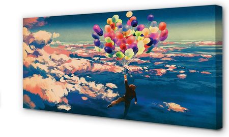 Tulup Obrazy Na Płótnie Niebo Chmury Balony 125X50Cm