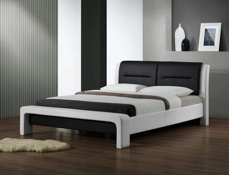 CASSANDRA łóżko 120 biało-czarny HALMAR  