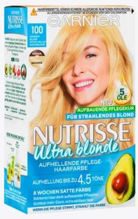 Garnier Nutrisse Farba do włosów 100 Summer-blond Extra Helles Naturblond