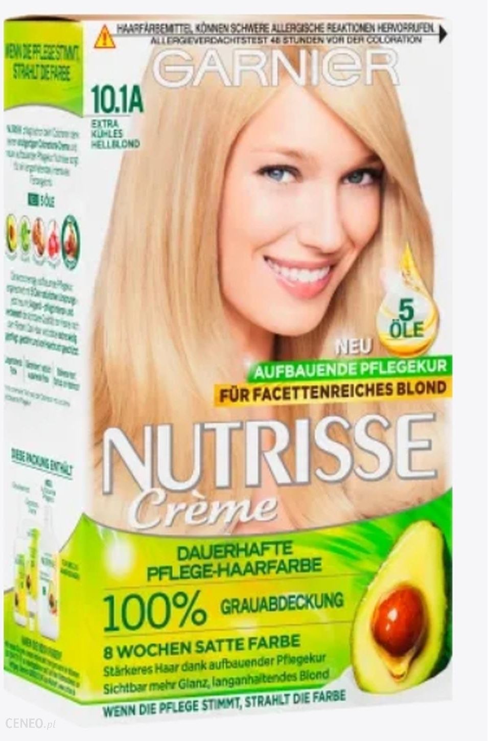 Garnier Nutrisse Farba - ceny 10.1A i do kuhles Extra na Hellblond Opinie włosów