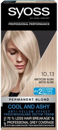Syoss Permanent Blond farba do włosów trwale koloryzująca 10_13 Arktyczny Blond
