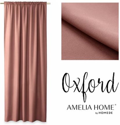 Amelia Home Curt Ah Oxford Pleat Rose 140x250