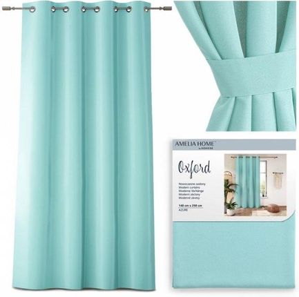 Amelia Home Curt Ah Oxford Eyelets Azure 140x250