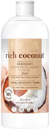 Eveline Rich Coconut Kokosowy Płyn micelarny + tonik 2w1 500ml