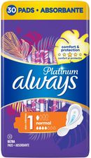 Zdjęcie Always Platinum Normal 1 Podpaski Ze Skrzydełkami 30Szt. - Ząbkowice Śląskie