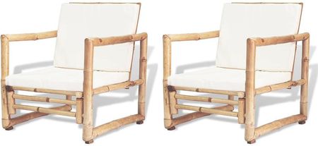Elior Zestaw Bambusowych Krzeseł Ogrodowych - Mollie
