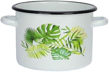 Olkusz GARNEK EMALIOWANY "MONSTERA" 3L