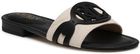 Damskie Klapki Lauren Ralph Lauren Twotonecanvs/Brnclf-Alegra-SN-Sli 802826823004 – Czarny