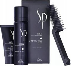 Zdjęcie Wella Sp Men Gradual Tone Black Pianka Przywracająca Naturalny Kolor Włosów Czarny Odsiwiacz 60ml + szampon 30ml + szczotka - Odolanów