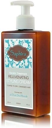 Saphira Keratin Rejuvenating Styling Cream Rewitalizujący Krem do Stylizacji Włosów z Minerałami z Morza Martwego 250ml