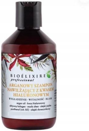 Bioelixire Szampon Arganowy Nawilżający Włosy Suche Łamliwe Rozdwajające Się I Po Zabiegach Chemicznych 500 ml