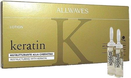 Allwaves Lotion Restructuring With Keratin Ampułki z Keratyną Regenerujące Włosy 12x10ml