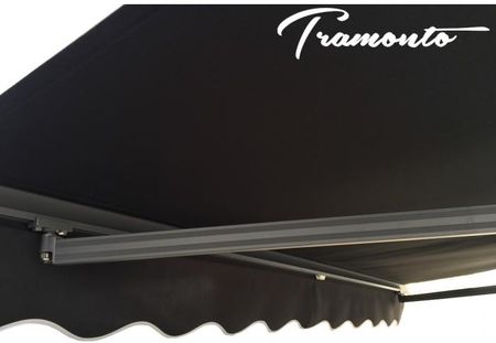 Tramonto Markiza tarasowa antracyt 450x300 szara prem