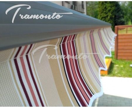 Tramonto Markiza tarasowa antracyt 450x300 beż-bordo prem