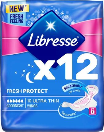 Libresse Podpaski Goodnight Ultra Flex 10Szt. X12