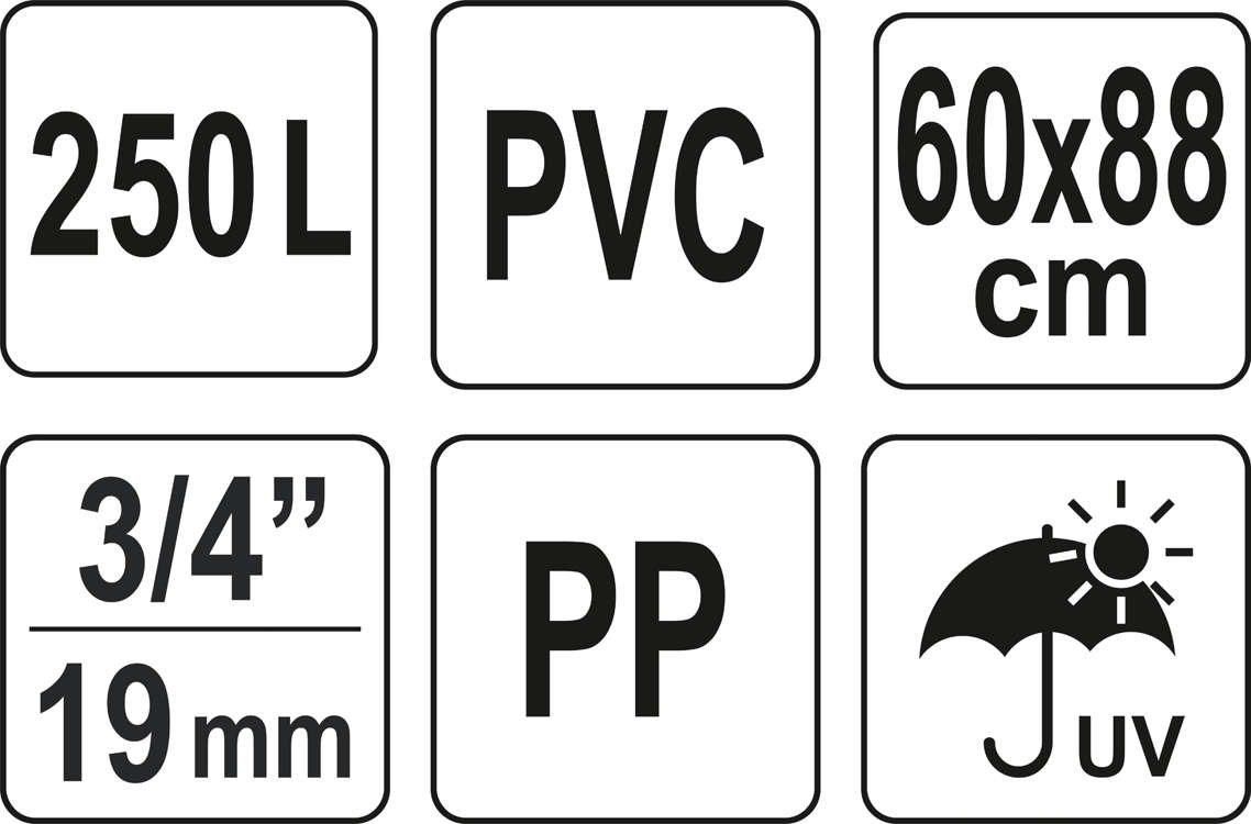 Składany Zbiornik Na Deszczówkę 250L Pvc Flo - zdjęcie 3 Składany Zbiornik Na Deszczówkę 250L Pvc Flo