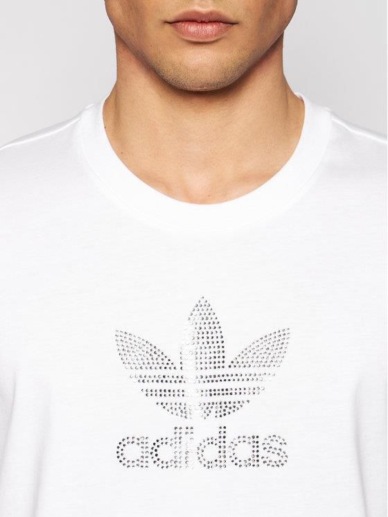 Adidas T Shirt Trefoil Rhinestone GN3647 Biały Standard Fit - Ceny i opinie  - Ceneo.pl