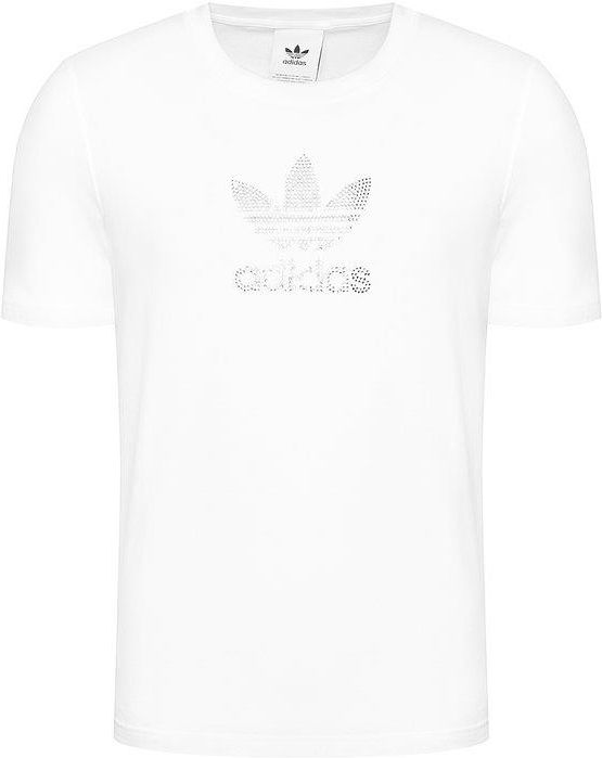 Adidas T Shirt Trefoil Rhinestone GN3647 Biały Standard Fit - Ceny i opinie  - Ceneo.pl
