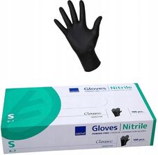 Zdjęcie Abena Rękawiczki Nitrylowe Czarne Bezpudrowe 100szt. S - Głowno