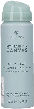 Alterna My Hair My Canvas City Slay Shielding Hairspray – Elastyczny Lakier do Włosów z Botanicznym Kawiorem, 60g