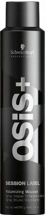 Schwarzkopf Osis+ Session Label Volumizing Mousse - Pianka Zwiększająca Objętość Włosów, 200ml