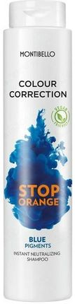 Montibello Colour Correction Stop Orange Blue Pigments Wegański Szampon Do Włosów Neutralizujący Pomarańczowe Refleksy 300 ml
