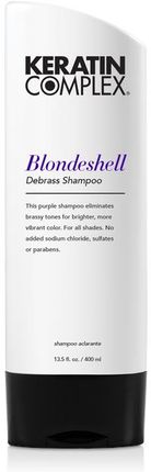 Keratin Complex Blondeshell Debrass Shampoo Fioletowy Szampon Nawilżający I Dodający Blask 400 ml