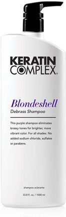 Keratin Complex Blondeshell Debrass Shampoo Fioletowy Szampon Nawilżający I Dodający Blask 1000 ml