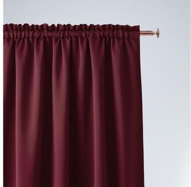 Room99 Zasłona Aura Deep Red 140x250 Taśma