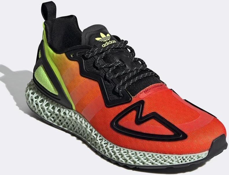 Adidas Originals – ZX 4D – Czerwono-żółte buty sportowe