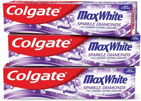 Colgate Max White Sparkle Pasta Do Zębów 3x100ml