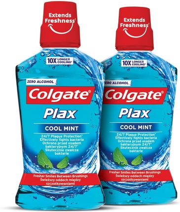 Colgate Plax Cool Mint Płyn Do Płukania Jamy Ustnej 2x500ml