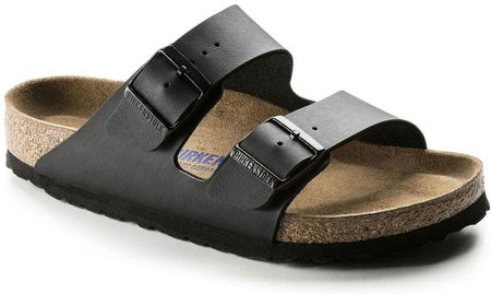 Birkenstock Klapki Arizona Soft Black Wąskie 551253