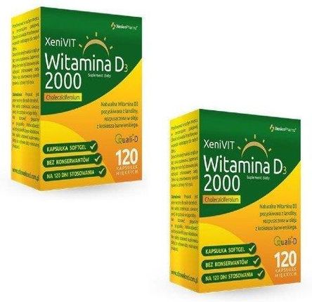 xenico Pharma Zestaw xenivit Witamina D 2000 2x 120Kaps