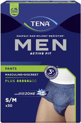 TENA Men Pants Plus Blue S/M 2x30szt