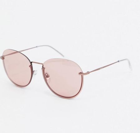 DKNY – Concrete Jungle – Okrągłe okulary przeciwsłoneczne-Różowy