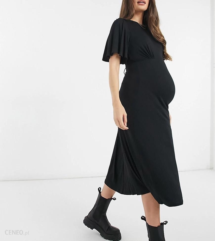 New Look Maternity – Czarna sukienka z wiązaniem na plecach-Czarny - Ceny i  opinie 