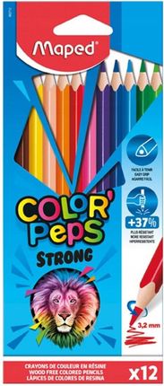 Kredki Colorpeps Strong Trójkątne 12 Kolorów Maped