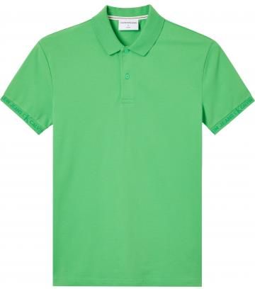 Calvin Klein Jeans Polo Męskie Jacquard Logo Zielony M - Ceny i opinie T-shirty i koszulki męskie HMXX