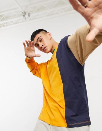 ASOS DESIGN – Organiczna koszulka oversize z długim rękawem z pomarańczowymi blokami kolorÓw - Ceny i opinie T-shirty i koszulki męskie BUBW ASOS DESIGN – Organiczna koszulka oversize z długim rękawem z pomarańczowymi blokami kolorÓw - Ceny i opinie T-shirty i koszulki męskie BUBW