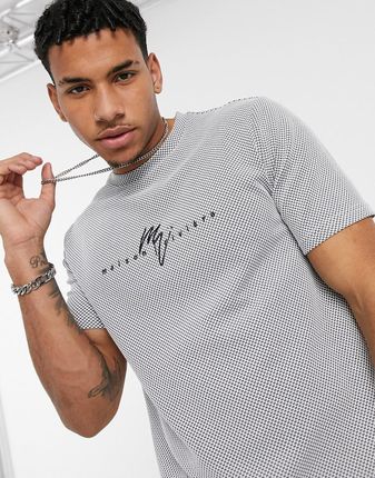 River Island – Maison Riviera – Niebieski teksturowany T-shirt o  dopasowanym kroju - Ceny i opinie - Ceneo.pl