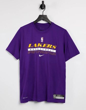 Nike Basketball Los Angeles Lakers Dri-FIT practice tshirt in purple