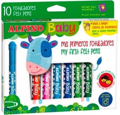 Alpino Flamastry Dla Dzieci Baby 10 Kolorów
