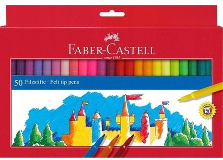 Flamastry Faber-Castell Zamek 50 Kolorów