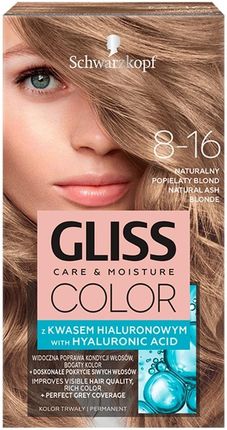 Gliss Color krem koloryzujący do włosów 8-16 Naturalny Popielaty Blond