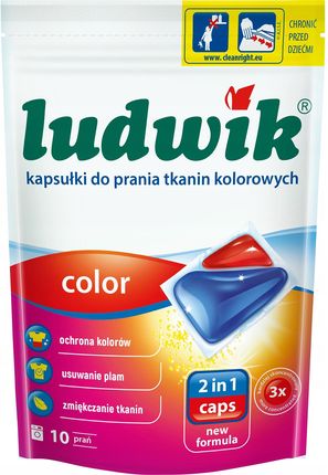 Ludwik Do Prania Color 2In1 Caps 10 Sztuk
