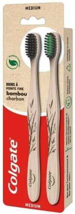 Colgate Bamboo Szczoteczka Bambusowa miękka 2szt